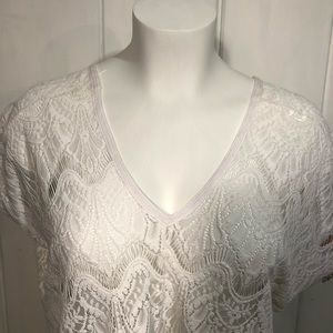 Victoria’s Secret - lace fringe coverup or top NWT